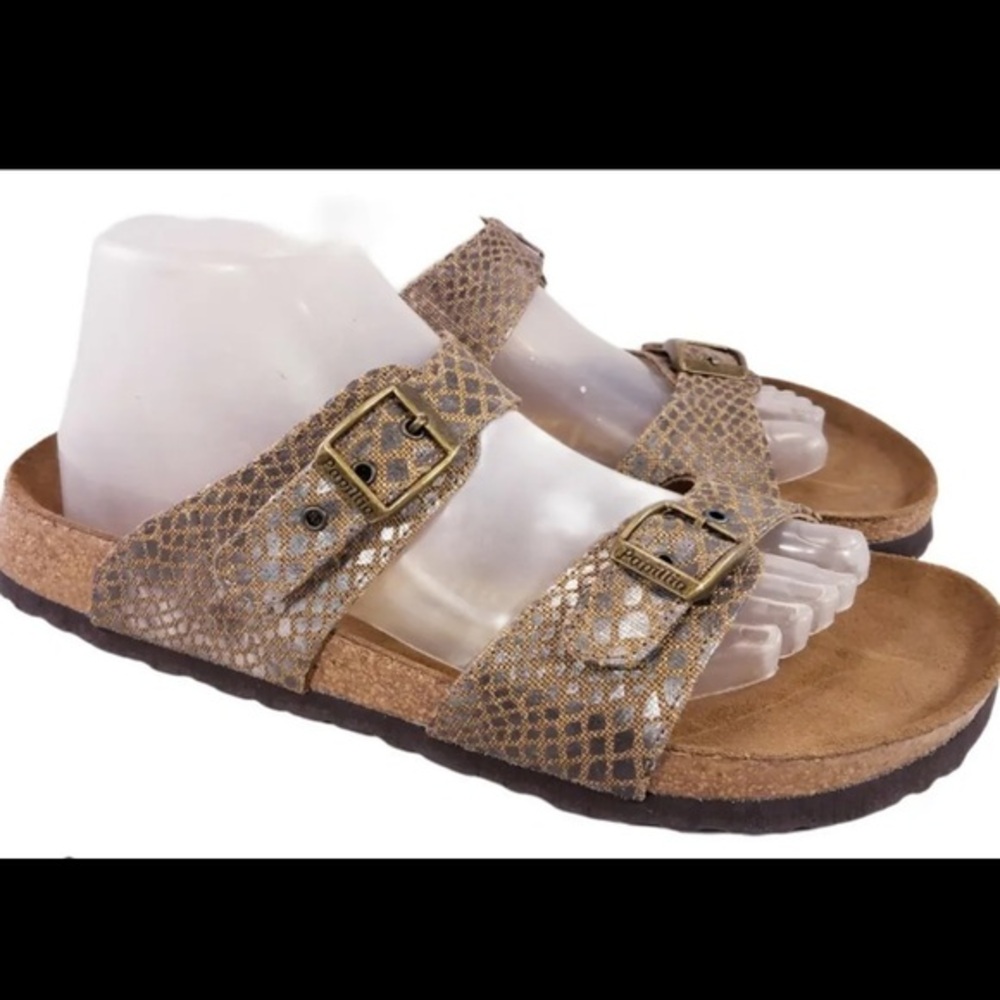 Birkenstock Papillio Snake Silver Speckled Arizona Sandals